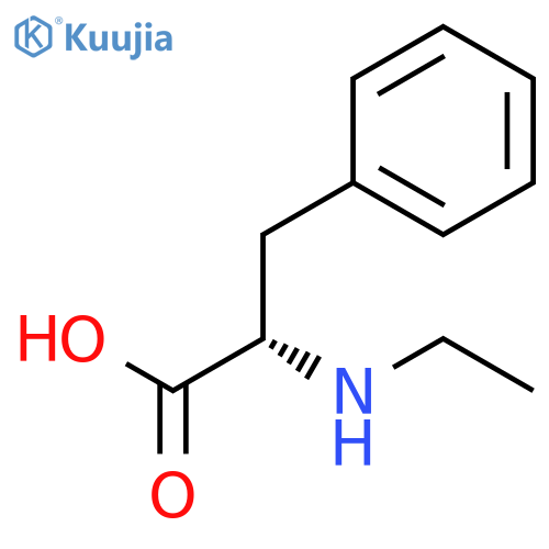 2-(ethylamino)-3-phenylpropanoic acid structure