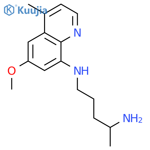 1,4-Pentanediamine, N1-(6-methoxy-4-methyl-8-quinolinyl)- structure