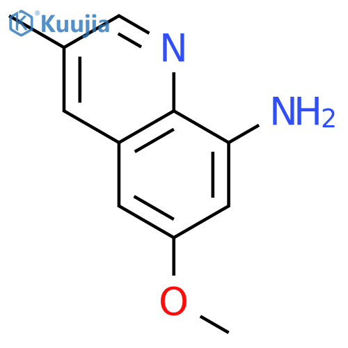 8-QUINOLINAMINE, 6-METHOXY-3-METHYL- structure