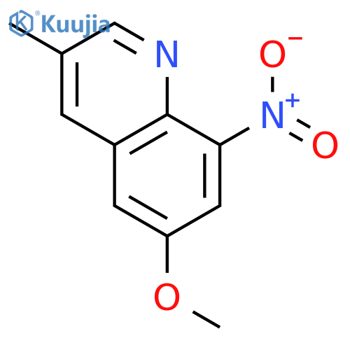 Quinoline, 6-methoxy-3-methyl-8-nitro- structure