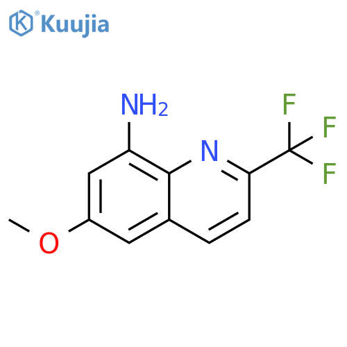 8-QUINOLINAMINE, 6-METHOXY-2-(TRIFLUOROMETHYL)- structure