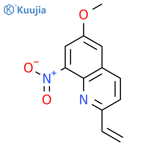 Quinoline, 2-ethenyl-6-methoxy-8-nitro- structure