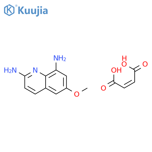 2,8-Quinolinediamine, 6-methoxy-, (2Z)-2-butenedioate (1:1) structure