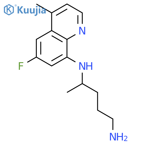 1,4-Pentanediamine, N4-(6-fluoro-4-methyl-8-quinolinyl)- structure