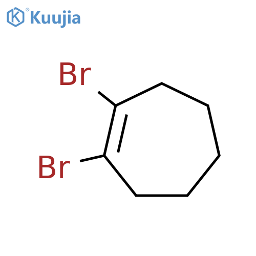 Cycloheptene, 1,2-dibromo- structure