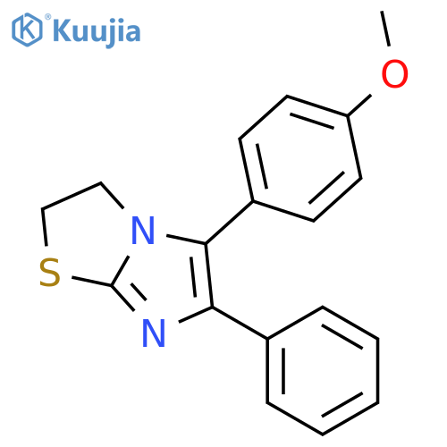 Imidazo[2,1-b]thiazole, 2,3-dihydro-5-(4-methoxyphenyl)-6-phenyl- structure