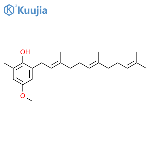 4-methoxy-2-methyl-6-[(2E,6E)-3,7,11-trimethyldodeca-2,6,10-trien-1-yl]phenol structure