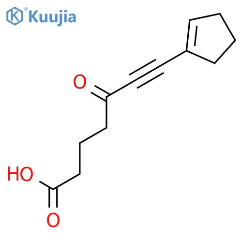 6-HEPTYNOIC ACID, 7-(1-CYCLOPENTEN-1-YL)-5-OXO- structure