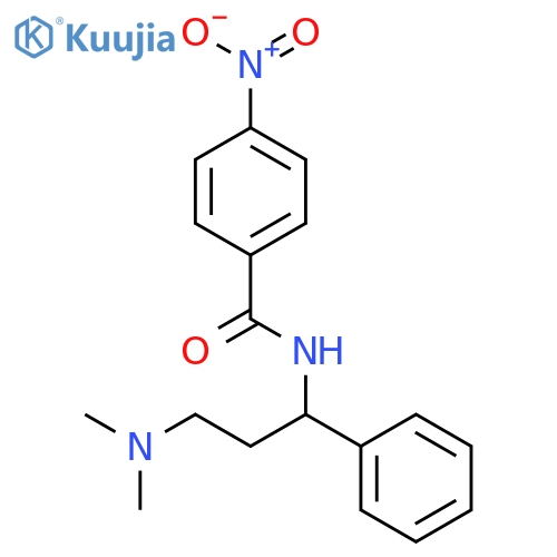 Benzamide, N-[3-(dimethylamino)-1-phenylpropyl]-4-nitro- structure