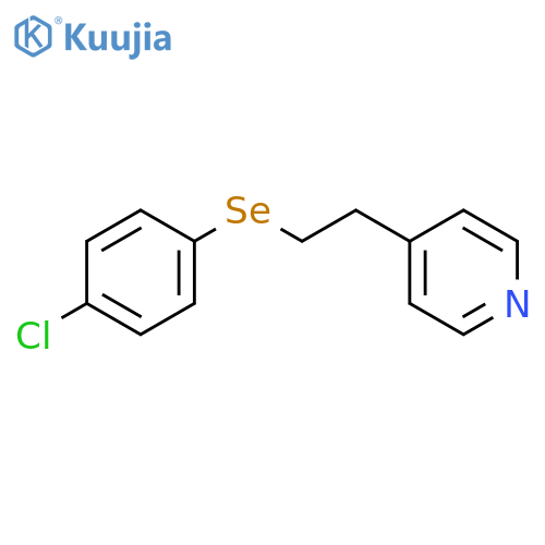 Pyridine, 4-[2-[(4-chlorophenyl)seleno]ethyl]- structure