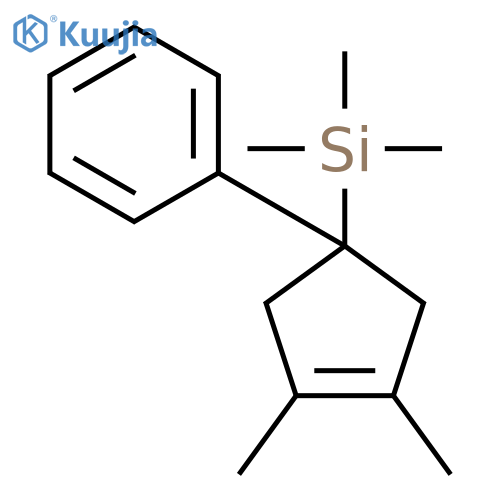 SILANE, (3,4-DIMETHYL-1-PHENYL-3-CYCLOPENTEN-1-YL)TRIMETHYL- structure