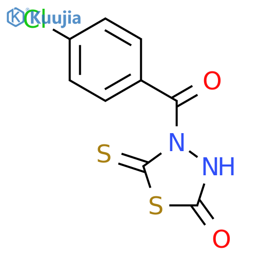 1,3,4-THIADIAZOLIDIN-2-ONE, 4-(4-CHLOROBENZOYL)-5-THIOXO- structure