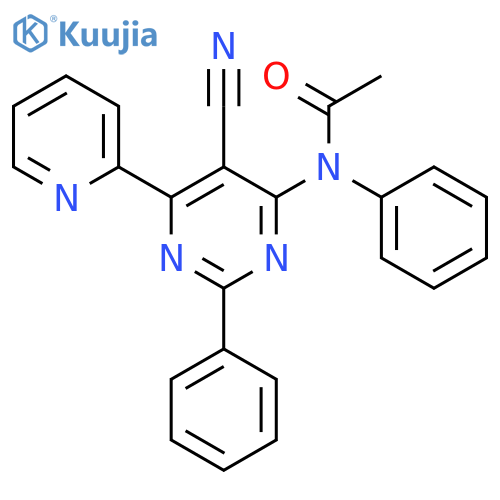ACETAMIDE, N-[5-CYANO-2-PHENYL-6-(2-PYRIDINYL)-4-PYRIMIDINYL]-N-PHENYL- structure