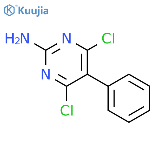 2-Pyrimidinamine, 4,6-dichloro-5-phenyl- structure
