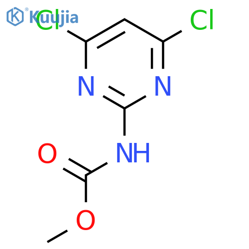 methyl N-(4,6-dichloropyrimidin-2-yl)carbamate structure