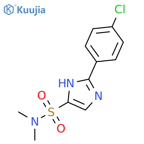 1H-IMIDAZOLE-4-SULFONAMIDE, 2-(4-CHLOROPHENYL)-N,N-DIMETHYL- structure