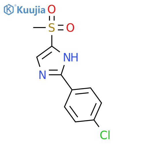 1H-Imidazole, 2-(4-chlorophenyl)-4-(methylsulfonyl)- structure