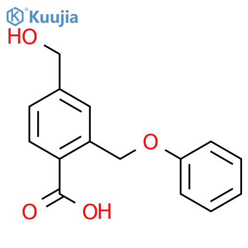 BENZOIC ACID, 4-(HYDROXYMETHYL)-2-(PHENOXYMETHYL)- structure