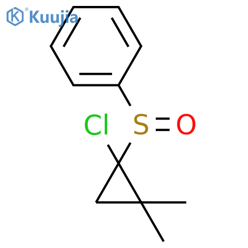 [(1-Chloro-2,2-dimethylcyclopropyl)sulfinylbenzene structure