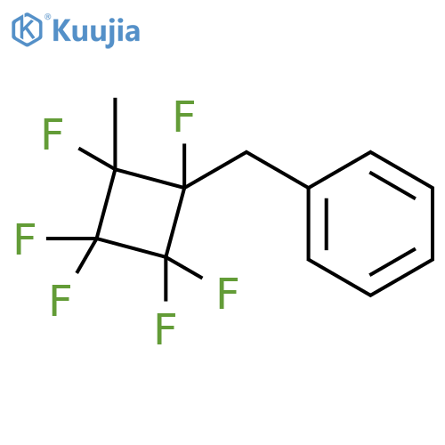 Benzene, [(1,2,2,3,3,4-hexafluoro-4-methylcyclobutyl)methyl]- structure