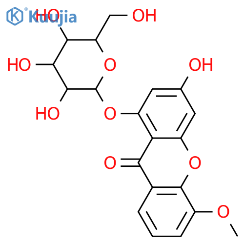 1,3,5-Trihydroxyxanthone; 5-Me ether, 1-O-β-D-glucopyranoside structure