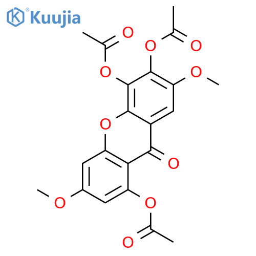 9H-XANTHEN-9-ONE, 1,5,6-TRIS(ACETYLOXY)-3,7-DIMETHOXY- structure