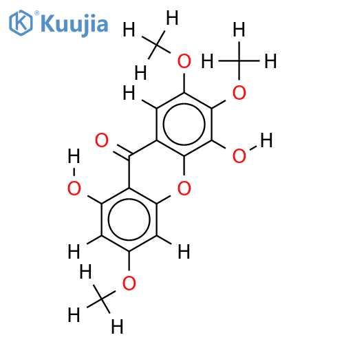 3,6,7-Tri-Me ether-1,3,5,6,7-Pentahydroxyxanthone structure