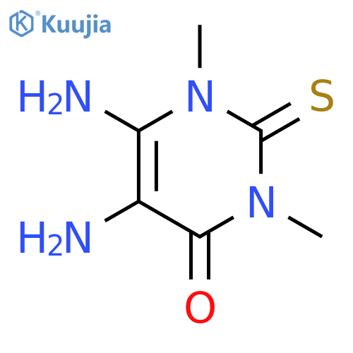 5,6-diamino-1,3-dimethyl-2-sulfanylidenepyrimidin-4-one structure
