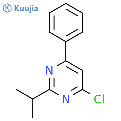 Pyrimidine, 4-chloro-2-(1-methylethyl)-6-phenyl- structure