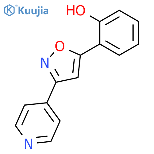 PHENOL, 2-[3-(4-PYRIDINYL)-5-ISOXAZOLYL]- structure