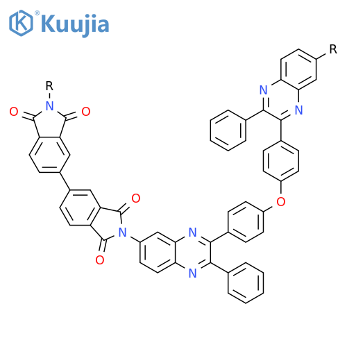 POLY[(3-PHENYL-7,2-QUINOXALINEDIYL)-1,4-PHENYLENEOXY-1,4-PHENYLENE(3-PHENYL-2,7-QUINOXALINEDIYL)(1,1',3,3'-TETRAHYDRO-1,1',3,3'-TETRAOXO[5,5'-BI-2H-ISOINDOLE]-2,2'-DIYL)] structure
