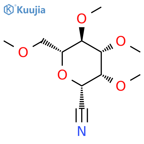 D-GLYCERO-D-GALACTO-HEPTONONITRILE, 2,6-ANHYDRO-3,4,5,7-TETRA-O-METHYL- structure