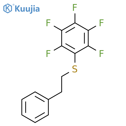 Benzene, pentafluoro[(2-phenylethyl)thio]- structure