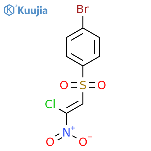 BENZENE, 1-BROMO-4-[(2-CHLORO-2-NITROETHENYL)SULFONYL]- structure