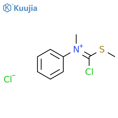 BENZENAMINIUM, N-[CHLORO(METHYLTHIO)METHYLENE]-N-METHYL-, CHLORIDE structure