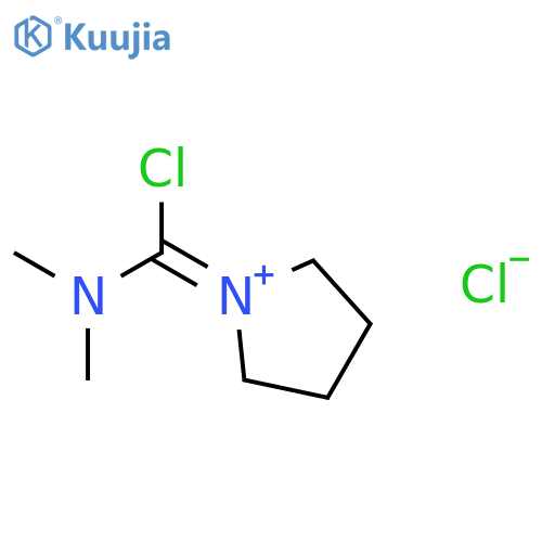 PYRROLIDINIUM, 1-[CHLORO(DIMETHYLAMINO)METHYLENE]-, CHLORIDE structure