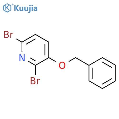 Pyridine, 2,6-dibromo-3-(phenylmethoxy)- structure