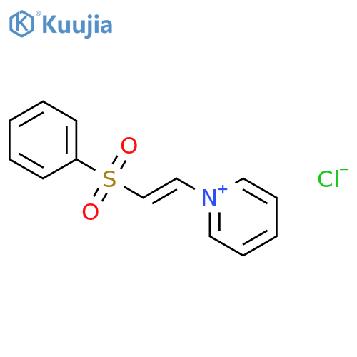 PYRIDINIUM, 1-[2-(PHENYLSULFONYL)ETHENYL]-, CHLORIDE structure
