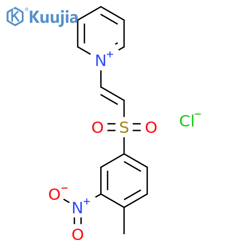 PYRIDINIUM, 1-[2-[(4-METHYL-3-NITROPHENYL)SULFONYL]ETHENYL]-, CHLORIDE structure