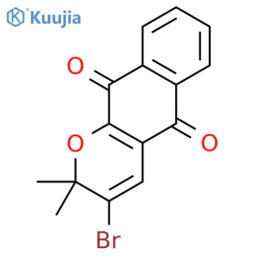 2H-Naphtho[2,3-b]pyran-5,10-dione, 3-bromo-2,2-dimethyl- structure