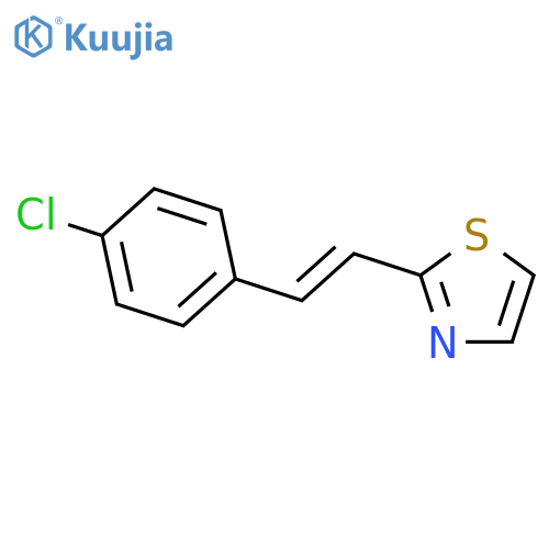 THIAZOLE, 2-[2-(4-CHLOROPHENYL)ETHENYL]- structure