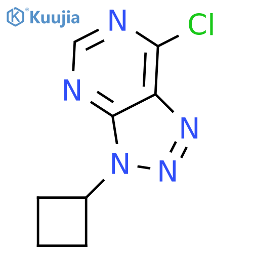 3H-1,2,3-TRIAZOLO[4,5-D]PYRIMIDINE, 7-CHLORO-3-CYCLOBUTYL- structure