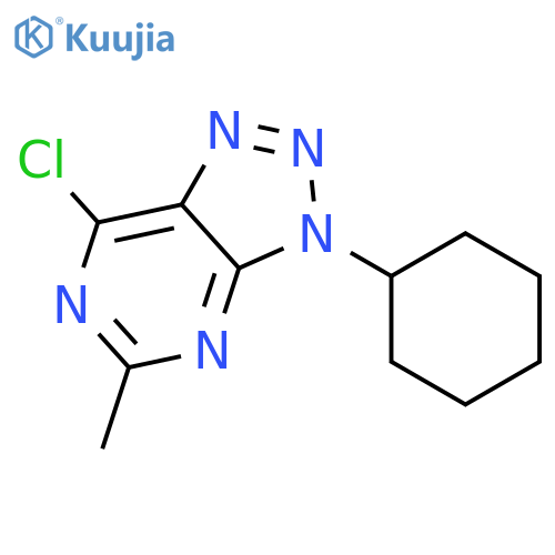 3H-1,2,3-TRIAZOLO[4,5-D]PYRIMIDINE, 7-CHLORO-3-CYCLOHEXYL-5-METHYL- structure