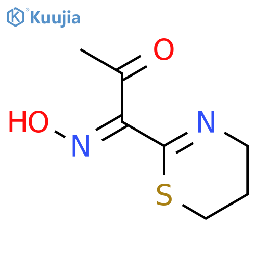 1,2-PROPANEDIONE, 1-(5,6-DIHYDRO-4H-1,3-THIAZIN-2-YL)-, 1-OXIME structure