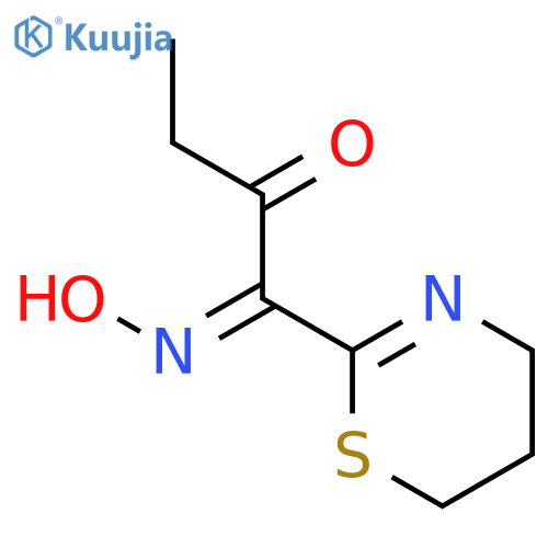 1,2-BUTANEDIONE, 1-(5,6-DIHYDRO-4H-1,3-THIAZIN-2-YL)-, 1-OXIME structure