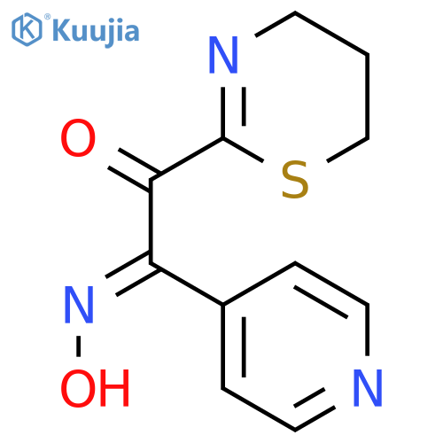 ETHANEDIONE, (5,6-DIHYDRO-4H-1,3-THIAZIN-2-YL)-4-PYRIDINYL-, 1-OXIME structure