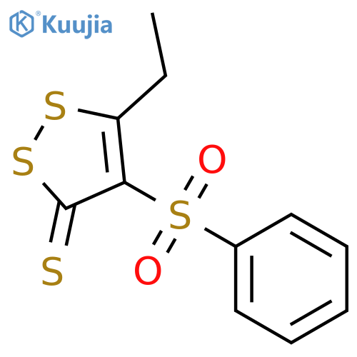 3H-1,2-DITHIOLE-3-THIONE, 5-ETHYL-4-(PHENYLSULFONYL)- structure