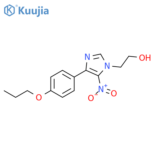 1H-Imidazole-1-ethanol, 5-nitro-4-(4-propoxyphenyl)- structure