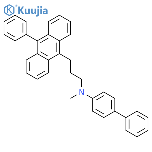 9-Anthracenepropanamine, N-[1,1'-biphenyl]-4-yl-N-methyl-10-phenyl- structure