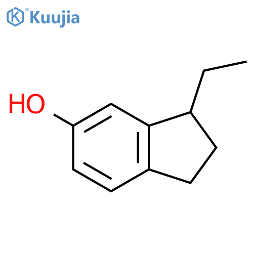 1H-Inden-5-ol, 3-ethyl-2,3-dihydro- structure